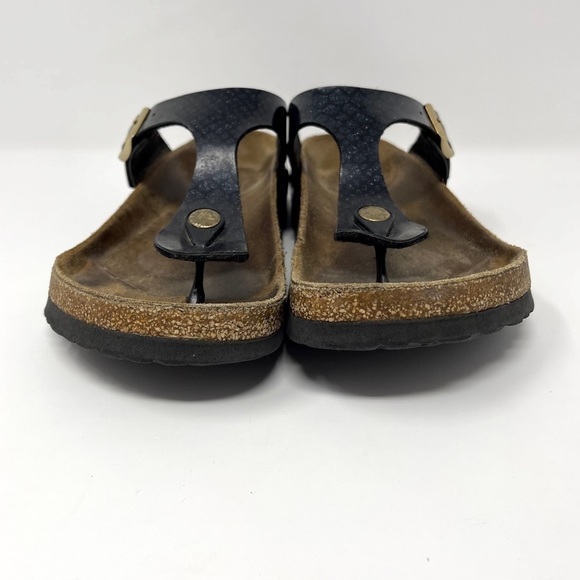 Birkenstock Gizeh Sandals Magic Snake Black - Picture 3 of 8